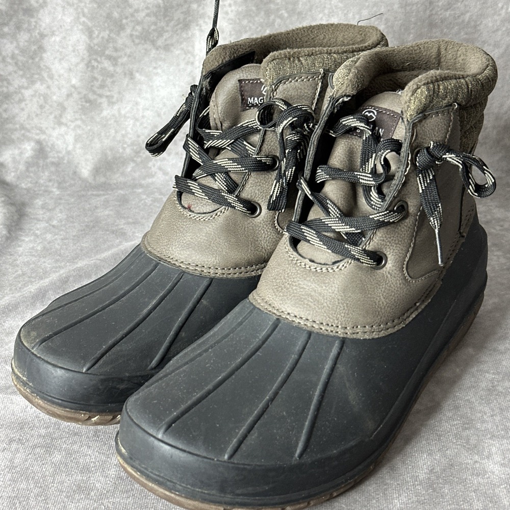 Men's Magellan Casual Duck 167845 Weatherproof  Boots grey & Black Size 10D